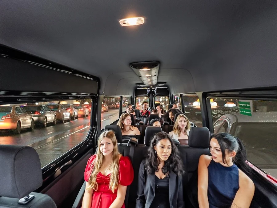 14 passenger shuttle van exterior