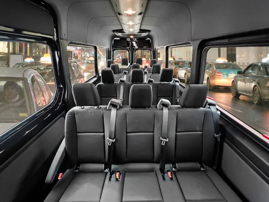 14 passenger shuttle van interior