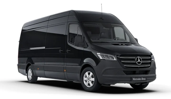 14 passenger Mercedes Sprinter shuttle van