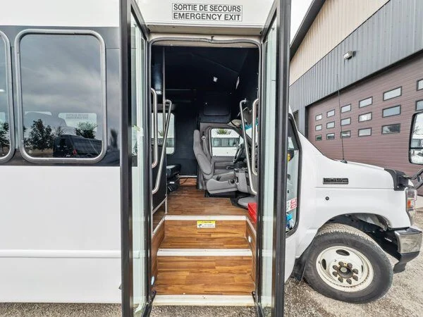 24 passenger shuttle bus entrance