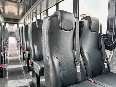 40 passenger shuttle bus passenger cabin