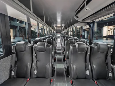40 passenger shuttle bus interior