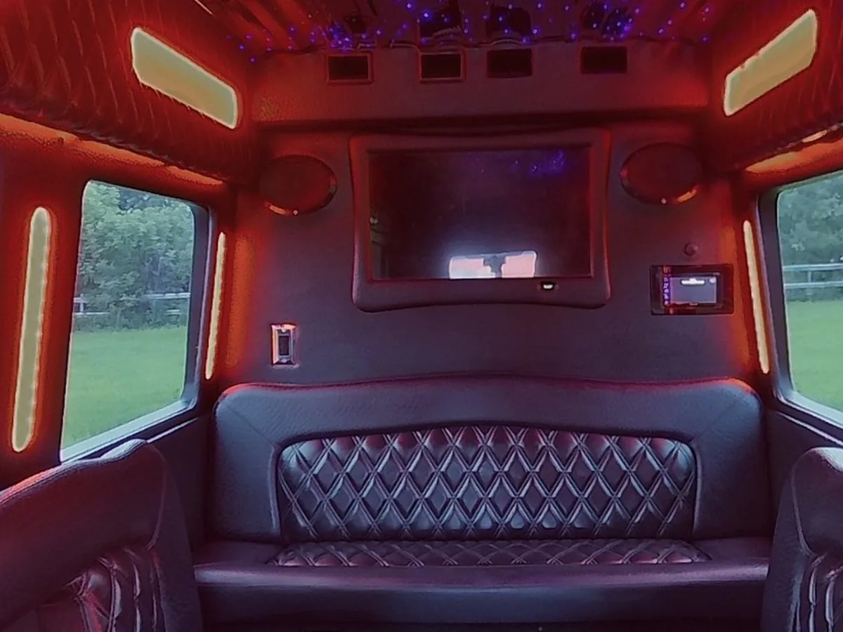 image of 16 passenger Mercedes mini party bus