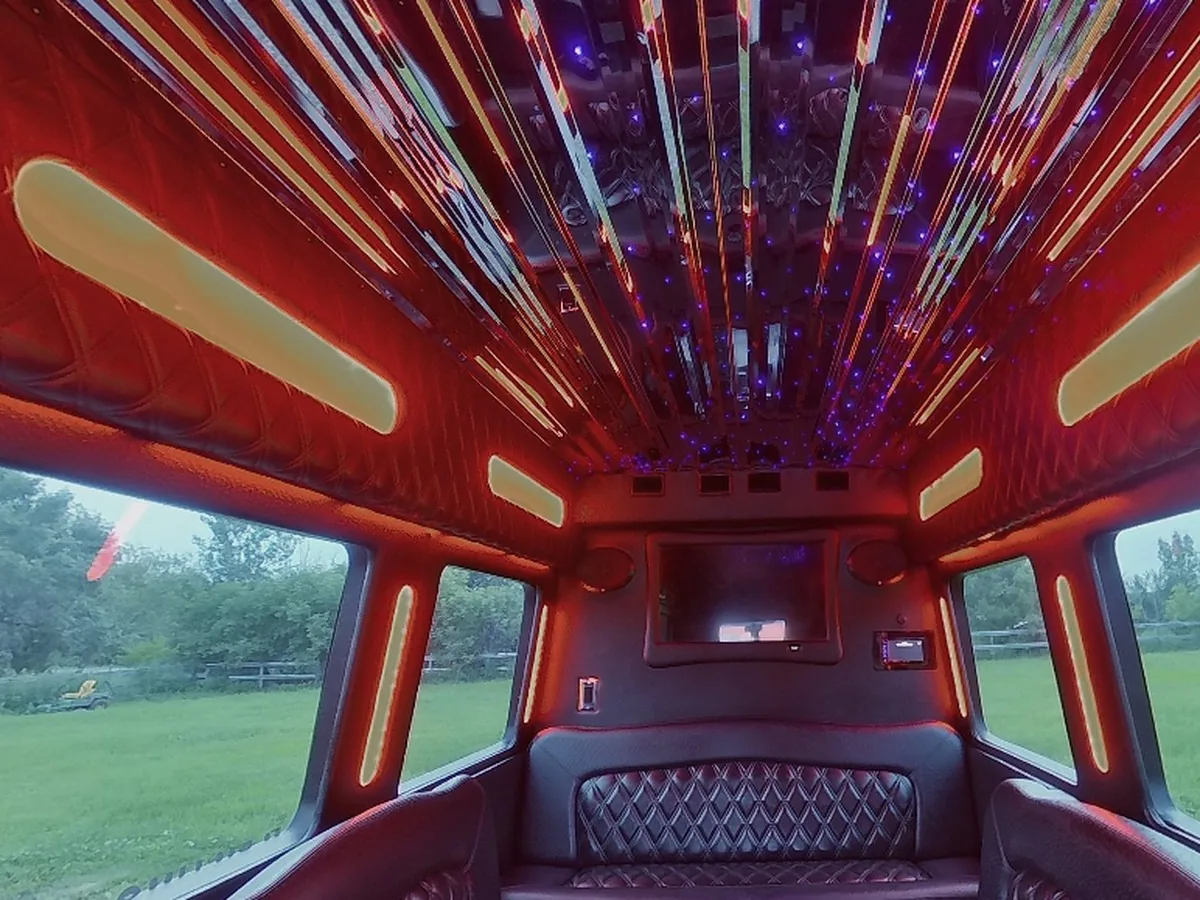 image of 16 passenger Mercedes mini party bus